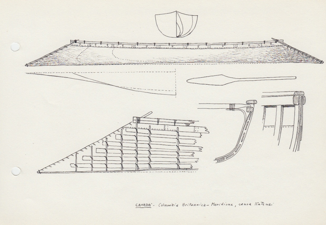 075 Canada - Columbia Britannica - Meridione - canoa Kutenai